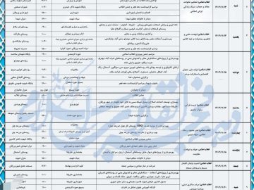 💠پوستر عناوین برنامههای پیشبینی شده ستاد دهه فجر شهرستان ورزقان برای گرامیداشت چهل و ششمین سالگرد پیروزی شکوهمند انقلاب اسلامی منتشر شد